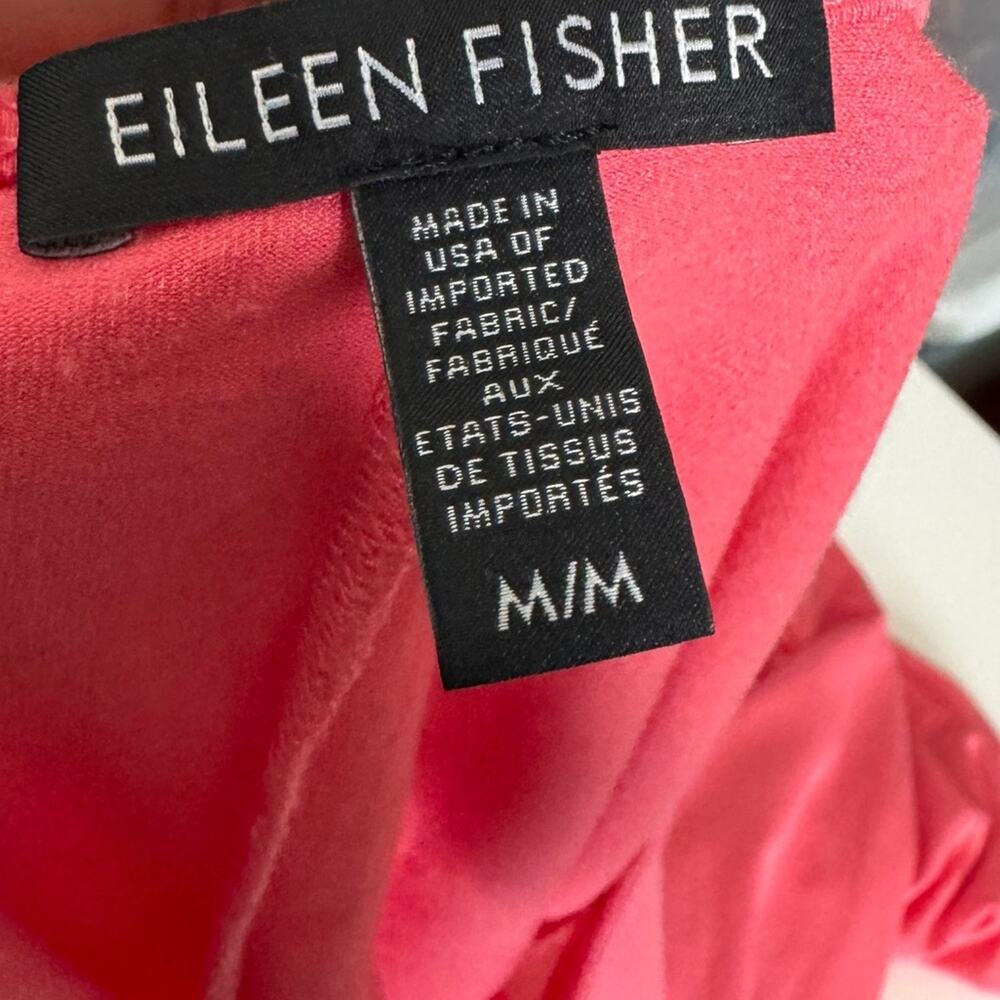 Eileen Fisher Pink Viscose Sleeveless Jersey Flare Dress Womens Medium‎ - Picture 6 of 10